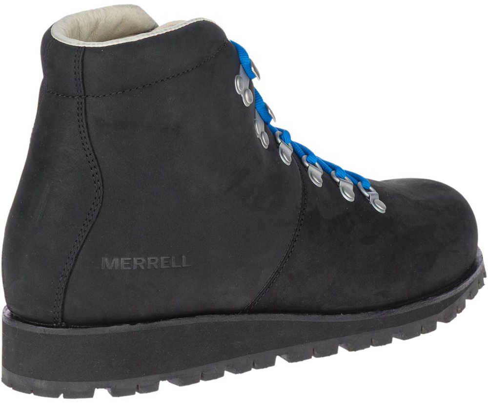 Botas Homem - Merrell Wilderness Lt Waterproof - Pretas - ERH812965